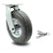 Service Caster 8 Inch Gray Pneumatic Wheel Swivel Caster with Bolt Swivel Lock SCC-100S280-PNB-GRY-BSL - alternate 2
